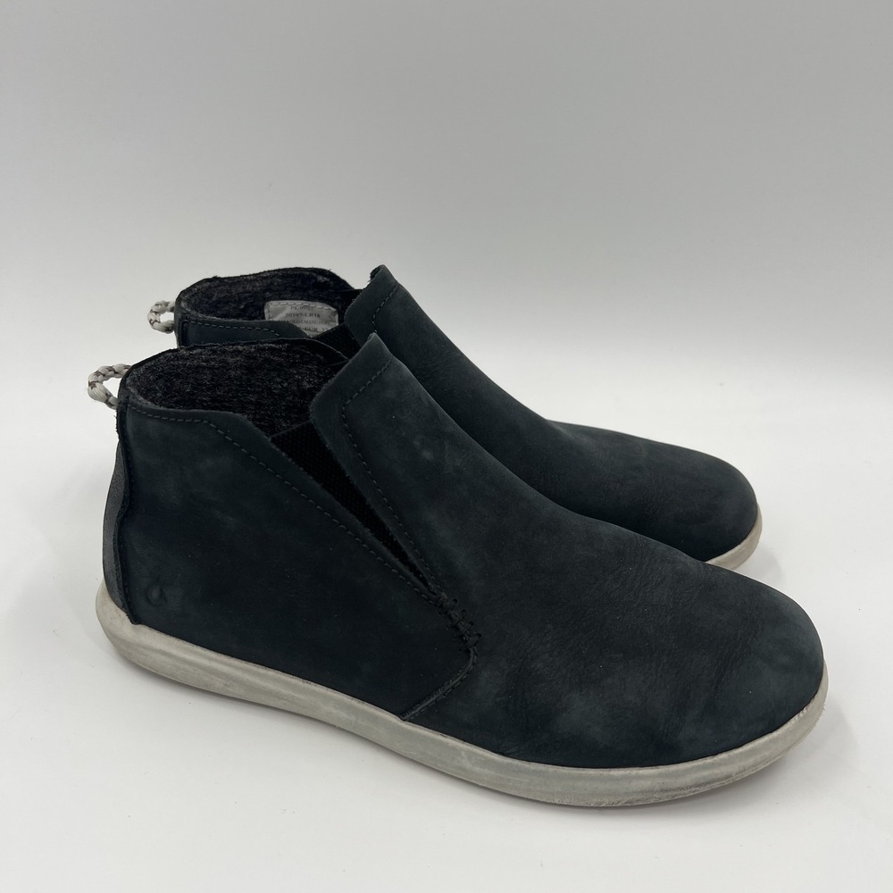 OLUKAI Hawai'iloa Manu Hope Booties Womens EU 37.5 US 7.5 Ankle Boots Nubuck EUC